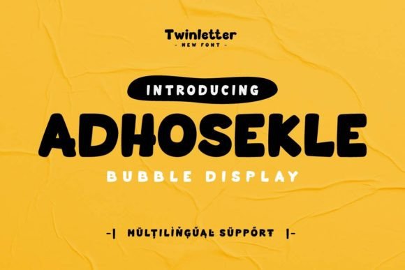 Adhosekle Font for Business Branding