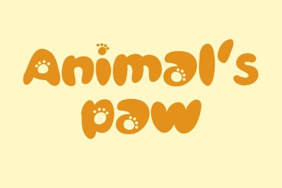 Animal s Paw Font