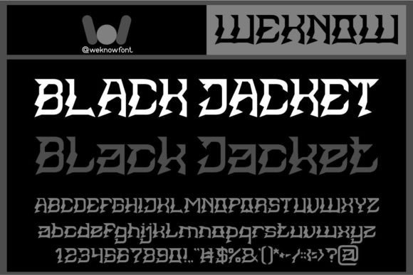 Black Jacket Font Review