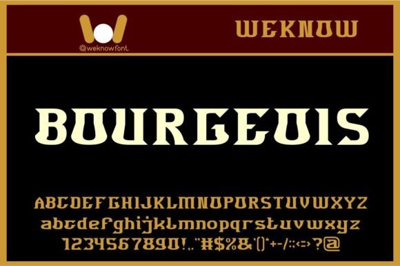 Bourgeois Font Review