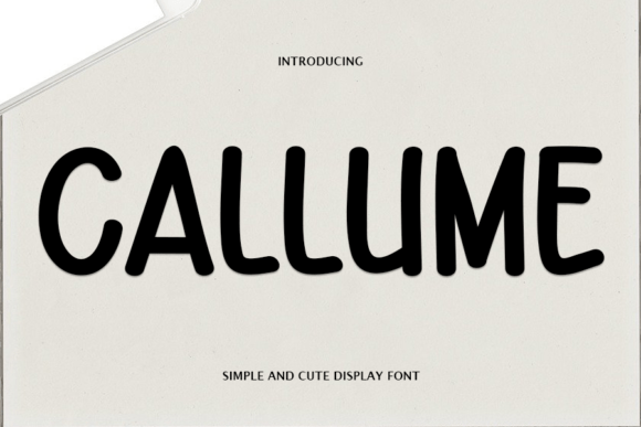 Callume: A Modern Handwritten Font