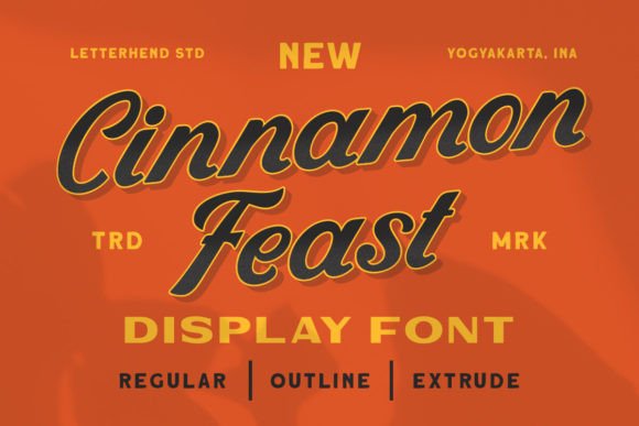 Cinnamon Feast Font for Nostalgic Branding