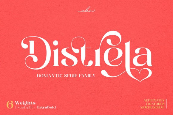 Distrela Font for Elegant Design