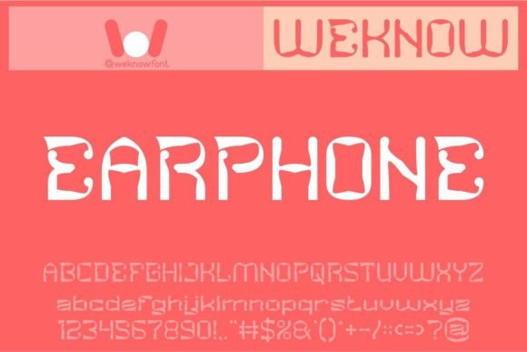 Earphone Font for Bold Branding