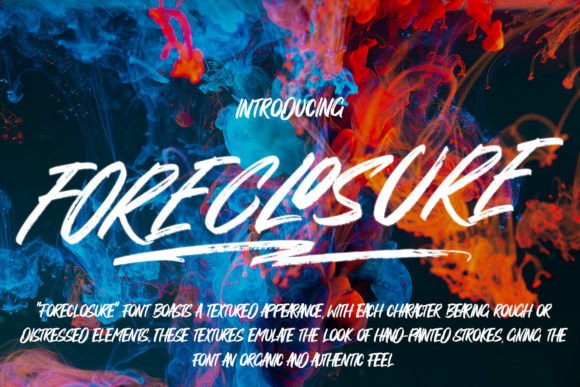 Foreclosure Font: A Textured Typographic Statement