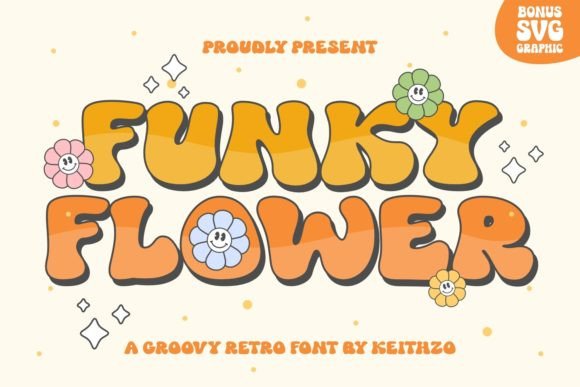 Funky Flower Font Review