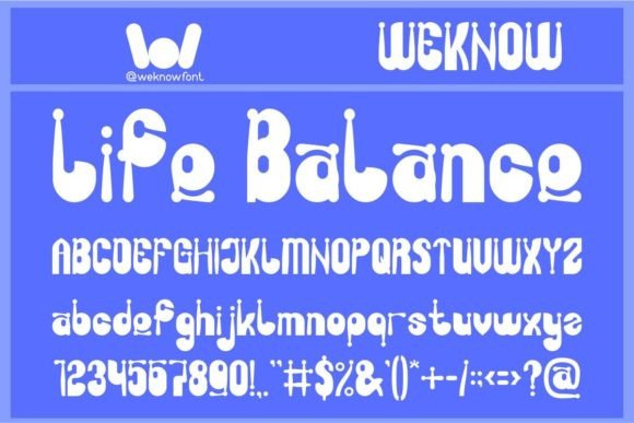 Life Balance Font for Creative Branding