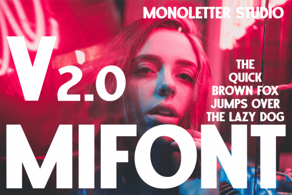 Mifont: A Bold Typeface for Creative Expression