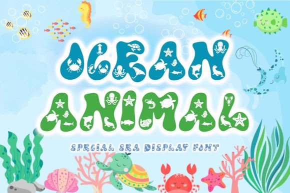 Ocean Animal Font for Business Branding
