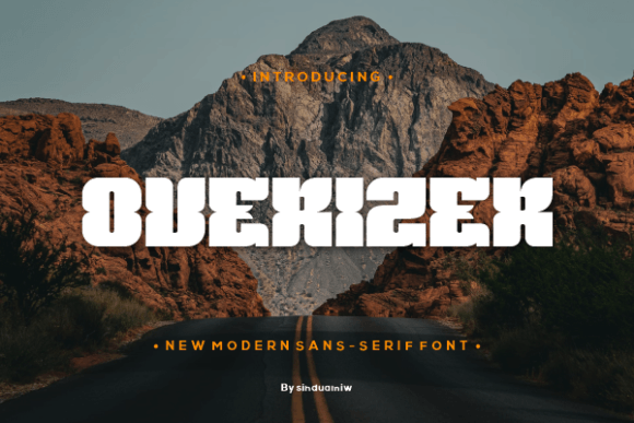 Overizer: A Bold Display Font