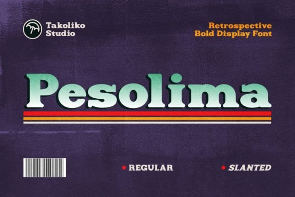 Pesolima Font: Retro Bold Display