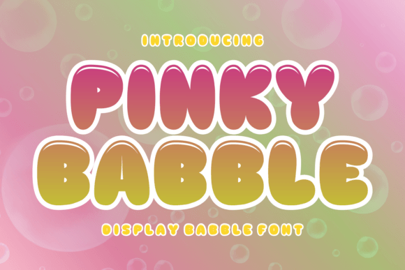 Pinky Bubble Font for Creative Projects