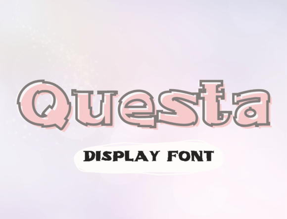 Questa: A Bold Display Font for Web Design