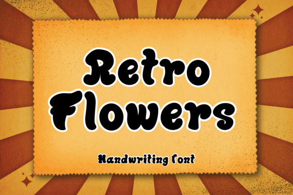 Retro Flowers Font for Web Design