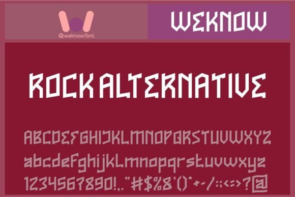 Rock Alternative Font