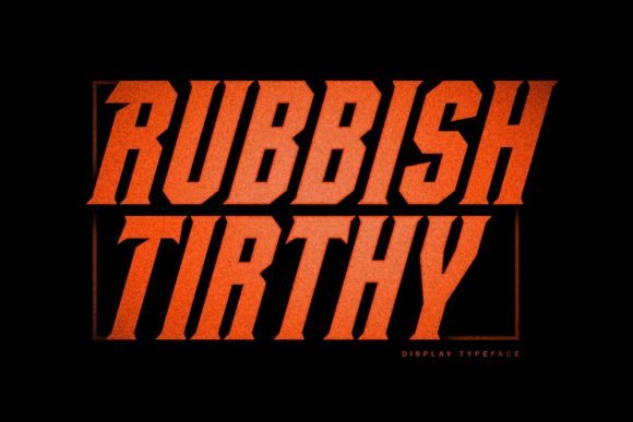 Rubbish Tirthy Font for Web Design