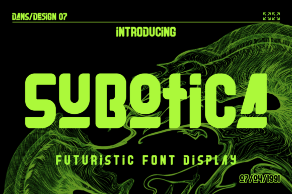 Subotica: A Futuristic Display Font