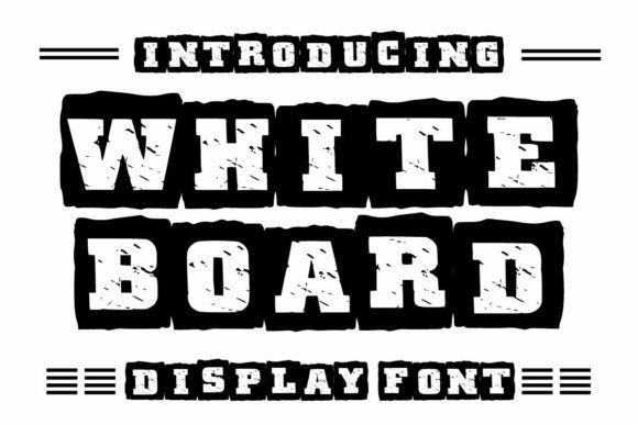 White Board Font for Creative Design