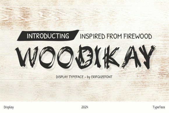 Woodikay Font: Bold and Organic